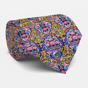 Persian elaborate tiled mural       tie