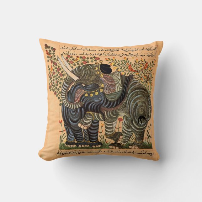 Persian Elephants pillow (Front)