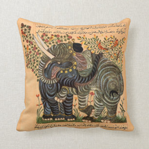 Persian Elephants pillow