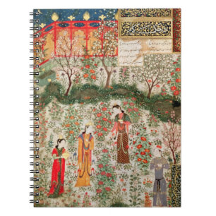 Persian Garden, 15th century (w/c on paper) Notebook