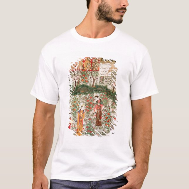 Persian Garden, 15th century (w/c on paper) T-Shirt (Front)
