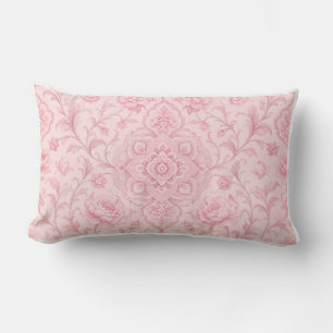 Persian Garden Breeze – Powder Pink Lumbar Cushion