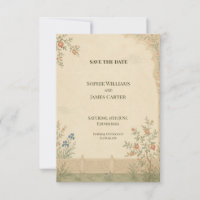 Persian Garden Cypress Wedding Save the Date