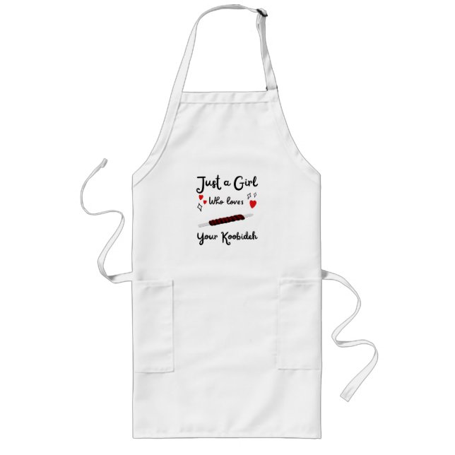 Persian girls love koobideh - Persian (iran) desig Long Apron (Front)
