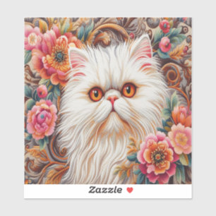 Persian Kitten Flowers, Floral Delight Persian Cat