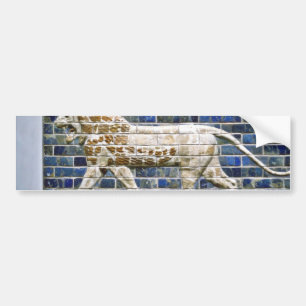 Persian Lion - Glazed Brick, Istanbul Bumper Sticker