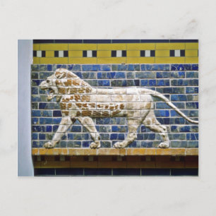 Persian Lion - Glazed Brick, Istanbul Postcard