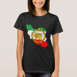 Persian lion, iran map, iranian flag, lion & T-Shirt