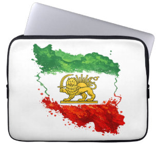 Persian Lion & Sun Laptop Sleeve Iran Map Laptop