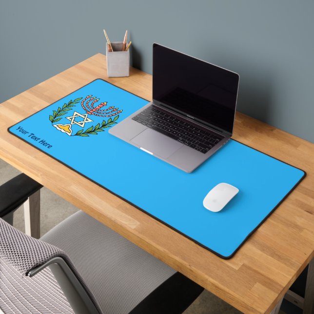 Persian Magen David Menorah Desk Mat (Office 2)