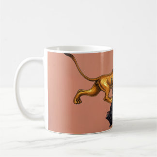 Persian Miniature Art Lion and Bull Kalila and Dim Coffee Mug