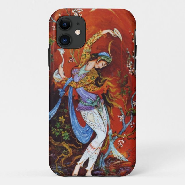 Persian Miniature Dancing Nymph Case-Mate iPhone Case (Back)