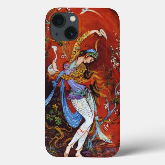Persian Miniature Dancing Nymph Case-Mate iPhone Case (Back)