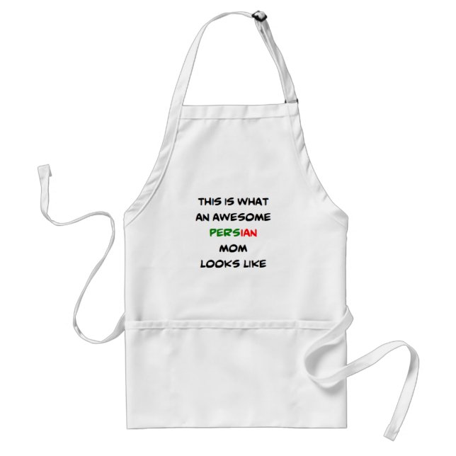 persian mom, awesome standard apron (Front)