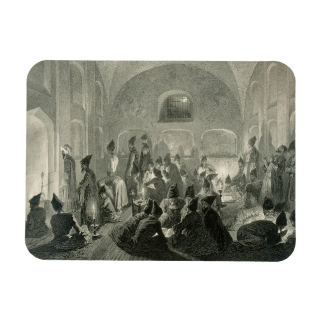 Persian Mosque at Yerevan, Armenia, a Night During Magnet (Horizontal)