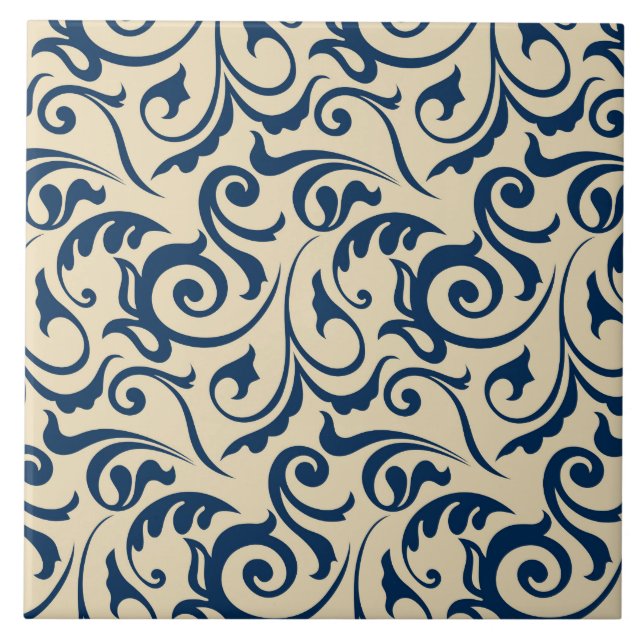 Persian Motifs Inspiration 2 Ceramic Tile (Front)