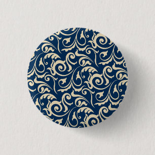 Persian Motifs Inspiration 3 Cm Round Badge