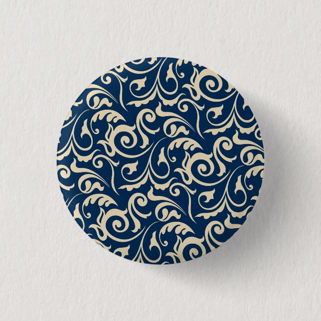 Persian Motifs Inspiration 3 Cm Round Badge (Front)