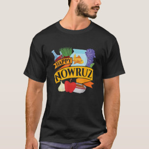Persian New Year Designs Happy Nowruz Haft Seen Ar T-Shirt