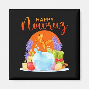 Persian New Year Happy Nowruz Goldfish Sabzeh Magnet