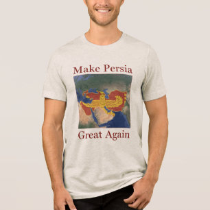 Persian Nowruz Iran Make Persia Great Again Tri-Blend Shirt