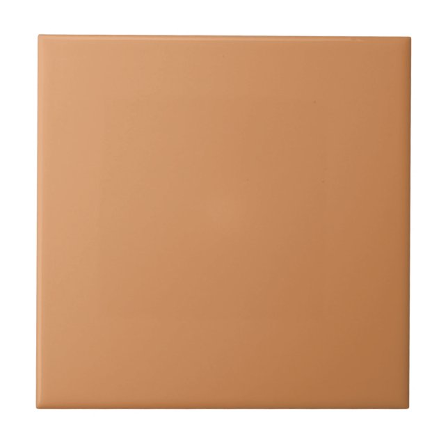 Persian Orange Ceramic Tile (Front)