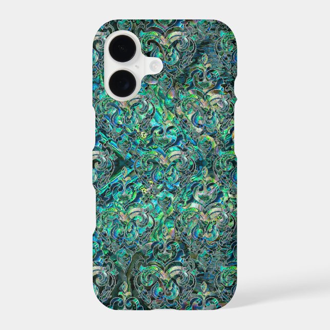 Persian Oriental pattern abalone and silver (Back)