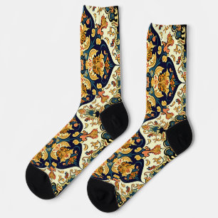 Persian Pattern Crew Socks