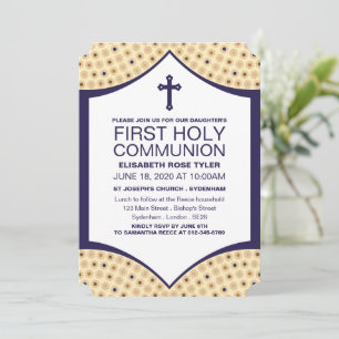 Persian Pattern, First Holy Communion Invitation