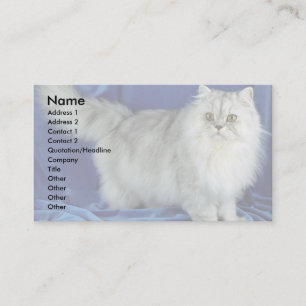 Persian, pewter business card