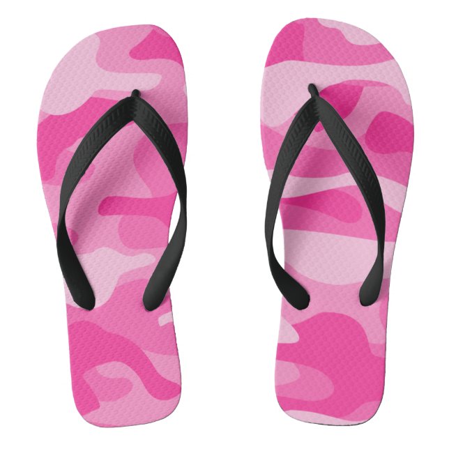Persian Pink Monocolor Camo Thongs (Footbed)