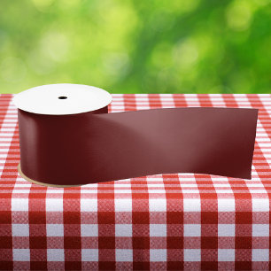 Persian Plum Solid Colour Satin Ribbon