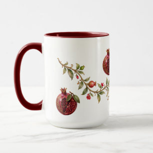 Persian Pomegranate Tree Wall Art Luxury Botanic Mug