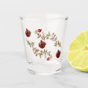 Persian Pomegranate Tree Wall Art Luxury Botanic Shot Glass