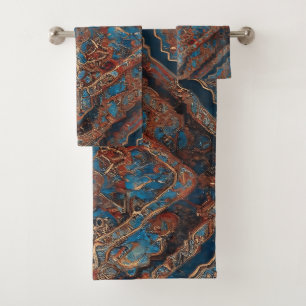 Persian Popular Beautiful Old Pattern Collection Bath Towel Set