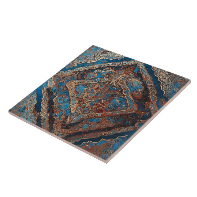 Persian Popular Beautiful Old Pattern Collection Ceramic Tile (Side)