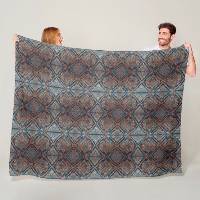 Persian Popular Beautiful Old Pattern Collection Fleece Blanket (In Situ)