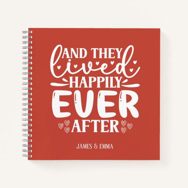 Persian Red Happily Ever After Notebook (Front)