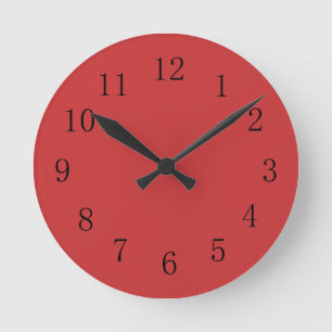 Persian Red Kitchen Wall Clock