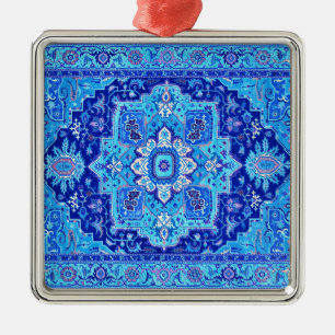 PERSIAN RUG - Blue Metal Tree Decoration