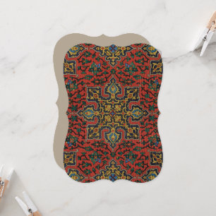 Persian Rug Carpet Red Blue Classic