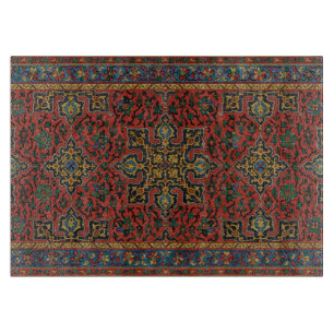 Persian Rug Carpet Red Blue Classic Cutting Board