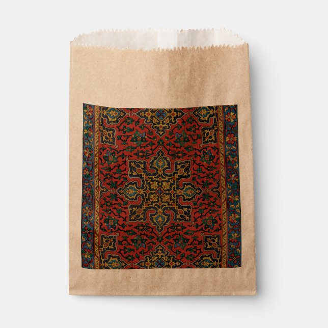 Persian Rug Carpet Red Blue Classic Favour Bag (Front)
