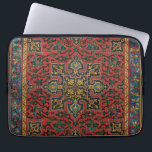 Persian Rug Carpet Red Blue Classic Laptop Sleeve<br><div class="desc">Persian Carpet - Arabic art pattern, Emile Prisses d’Avennes, printed in the book La Decoration Arabe. (1885). This image is a photographic reproduction based on an antique is a richly detailed Persian rug with an intricate design. It features a bold, symmetrical pattern in the centre, utilising geometric and floral motifs....</div>