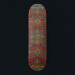 Persian Rug Carpet Red Blue Classic Skateboard<br><div class="desc">Persian Carpet - Arabic art pattern, Emile Prisses d’Avennes, printed in the book La Decoration Arabe. (1885). This image is a photographic reproduction based on an antique is a richly detailed Persian rug with an intricate design. It features a bold, symmetrical pattern in the centre, utilising geometric and floral motifs....</div>