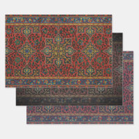 Persian Rug Carpet Red Blue Classic