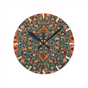 Persian Rug Design Round Clock