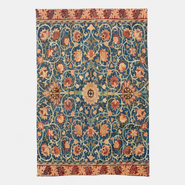 Persian Rug Design Tea Towel (Vertical)