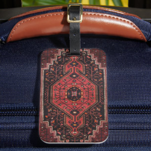 Persian Rug Eastern Accent Vintage Turkish Retro  Luggage Tag