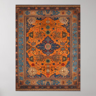 Persian Rug or Carpet Digital Artwork Poster